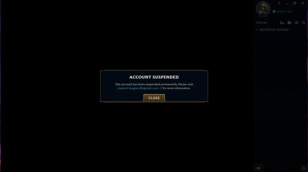 account suspended indefinitely - buy an account