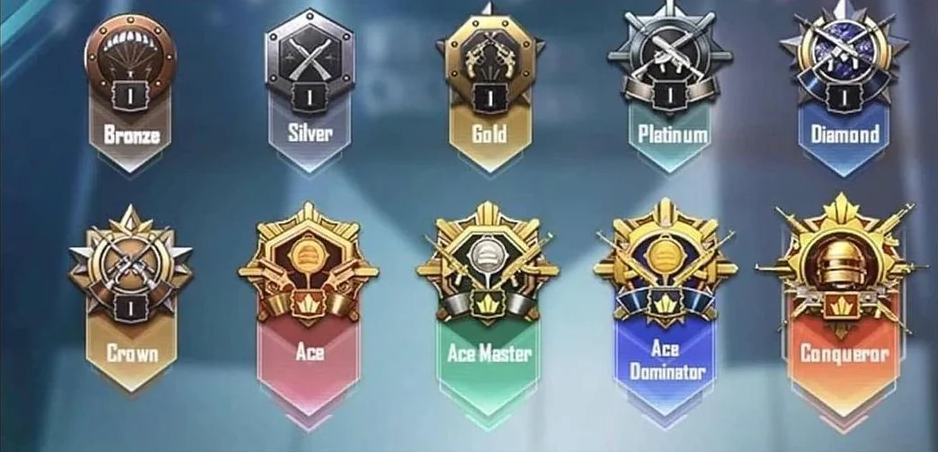 The different ranked tiers in PUBG mobile - buy PUBG mobile accounts