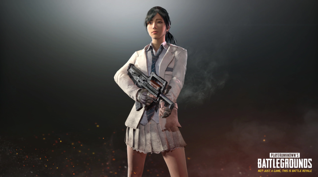 The coveted School Uniform set in ivory color - buy PUBG accounts